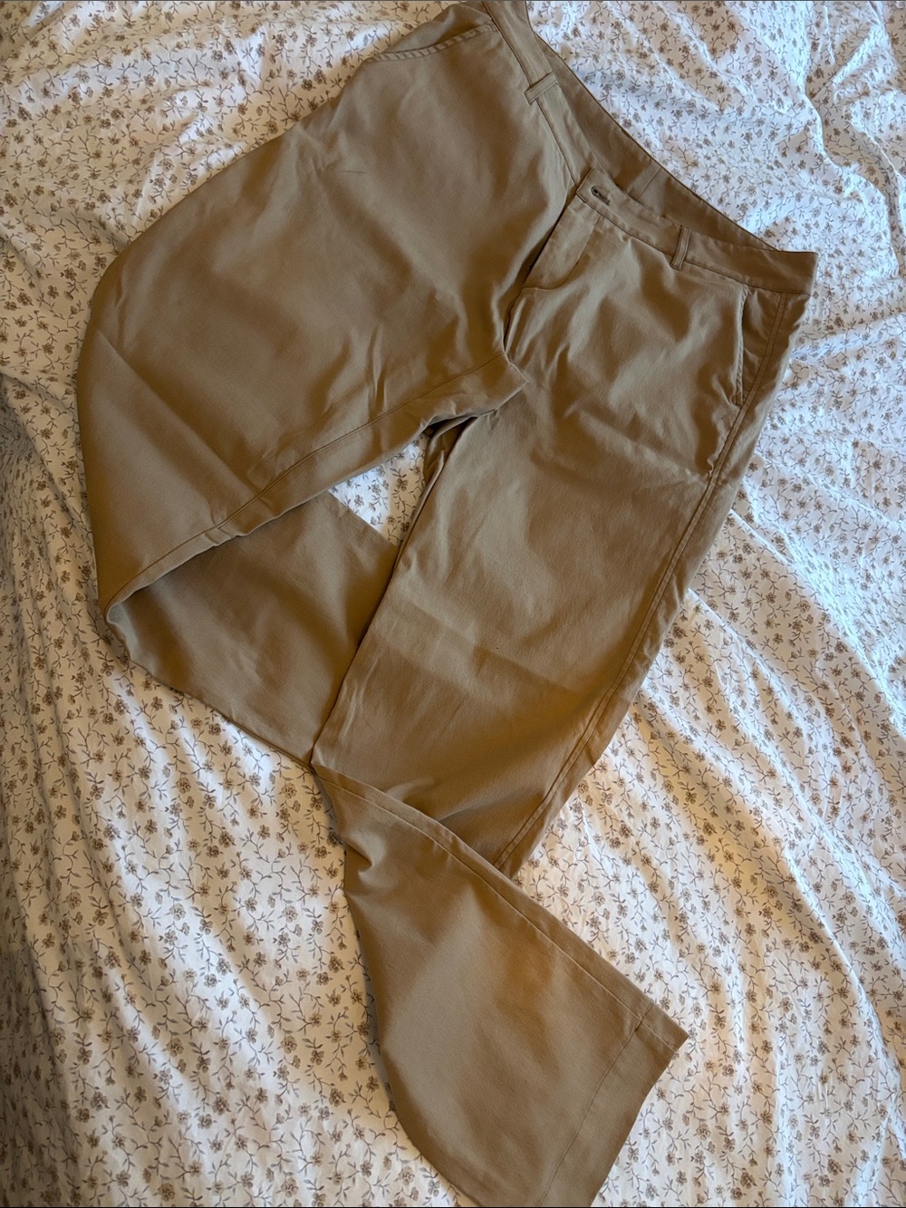 Outlier NYC Futurecloth Straight-Leg Pants — Tan